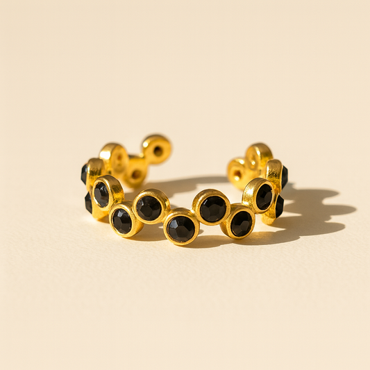 Onyx Dot RIng