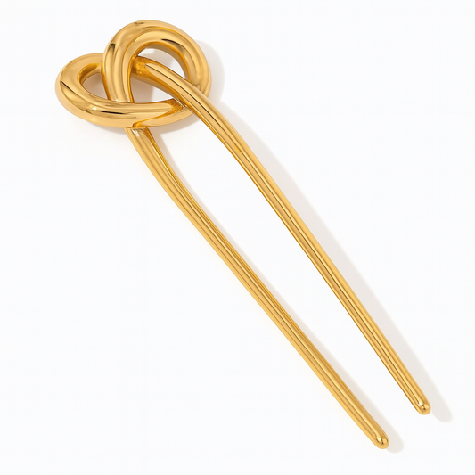 Golden Knot Hair Pin