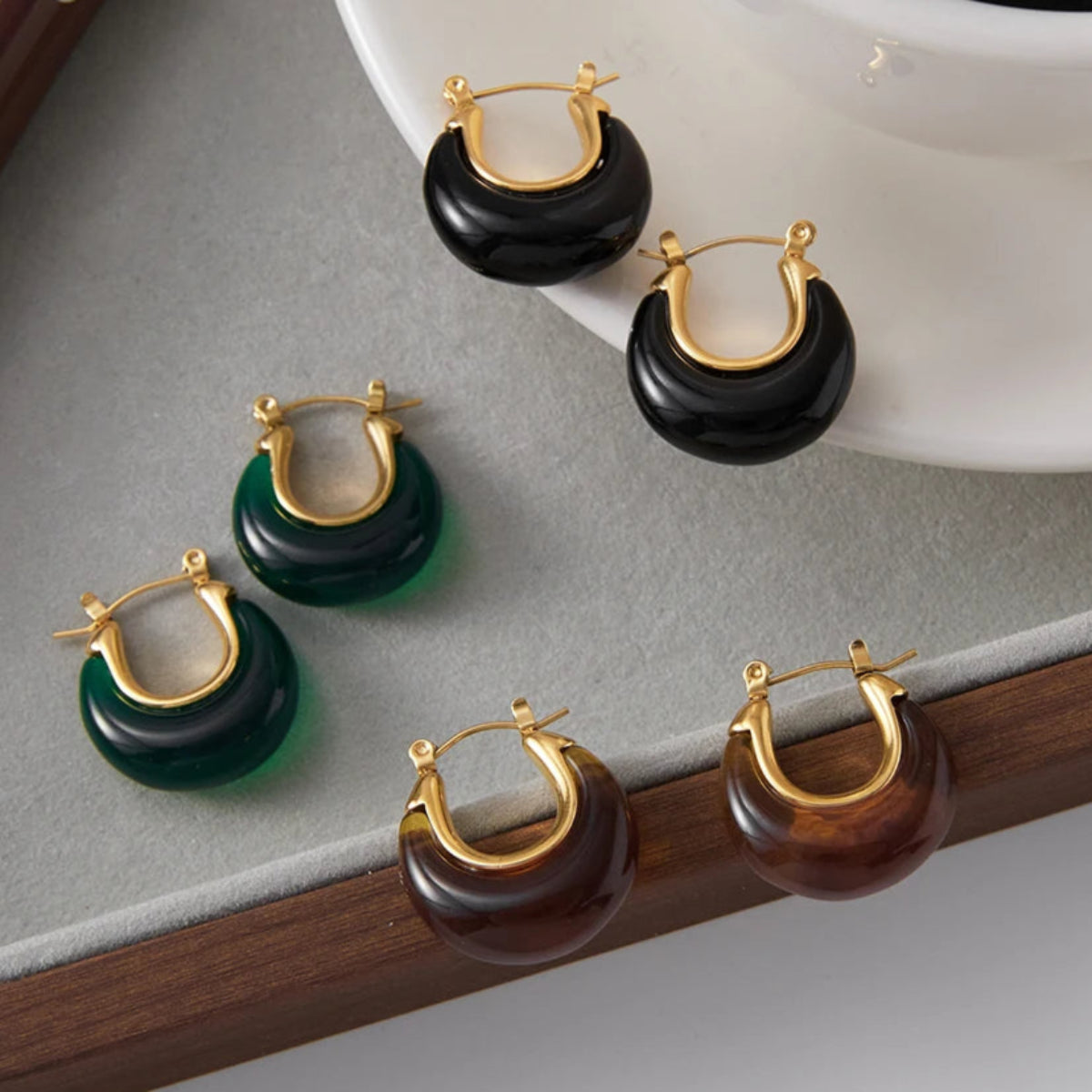 Vintage Resin Earrings