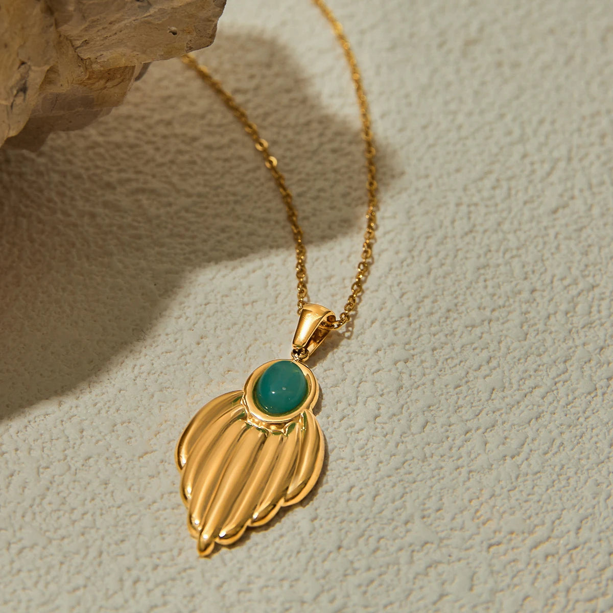 Golden Plume Necklace