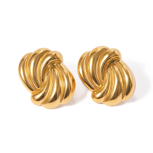 Golden Knot Earrings