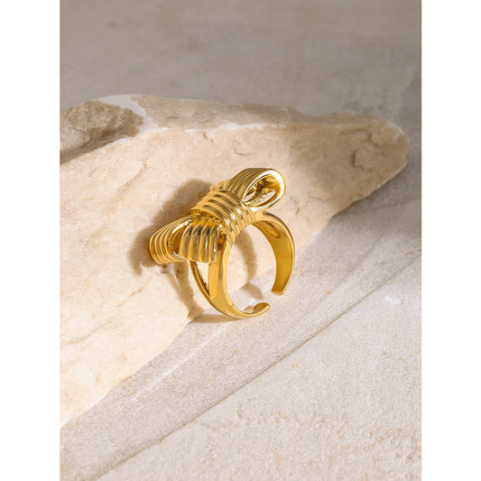 Golden Bow Ring