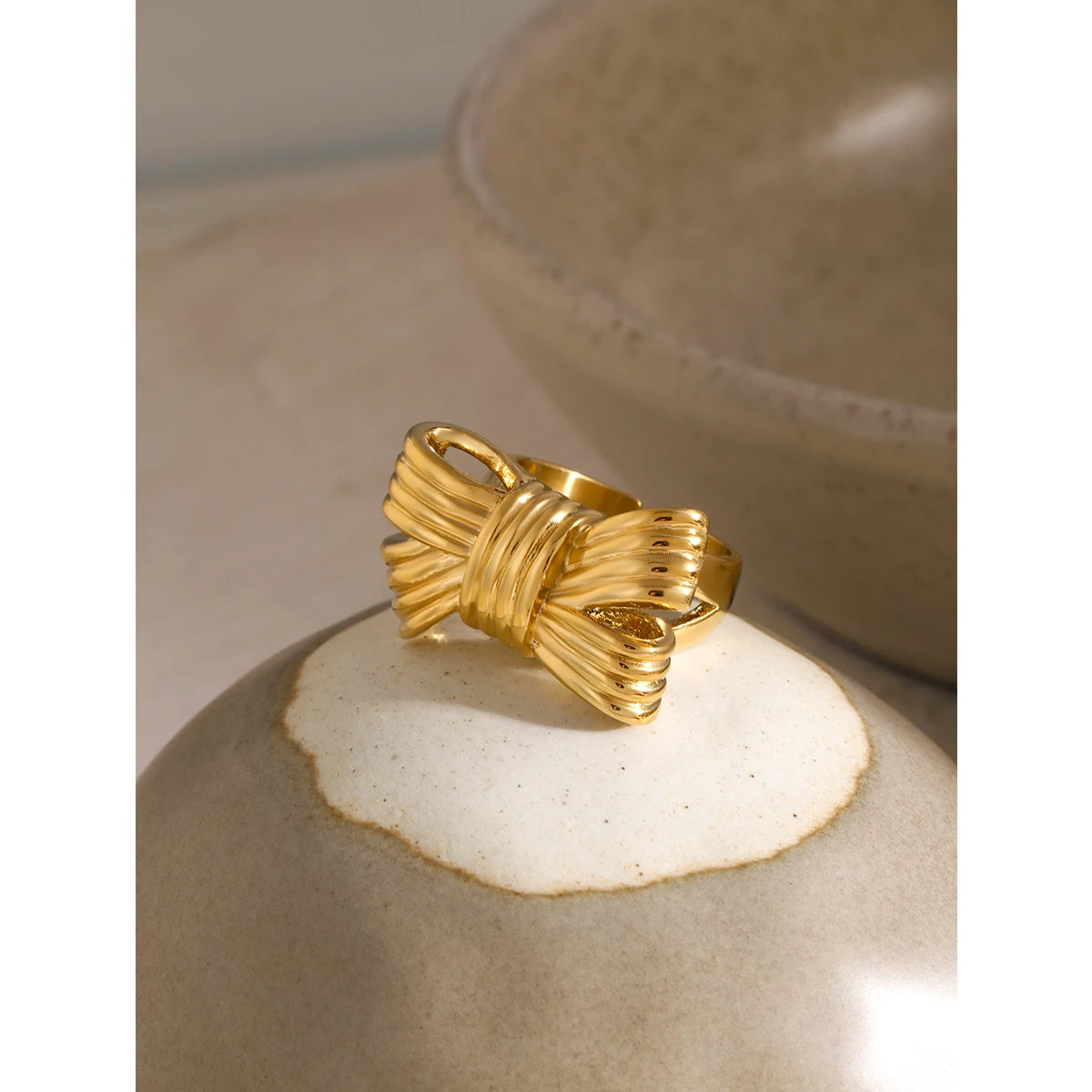 Golden Bow Ring