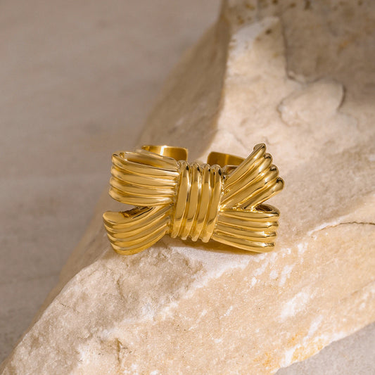 Golden Bow Ring