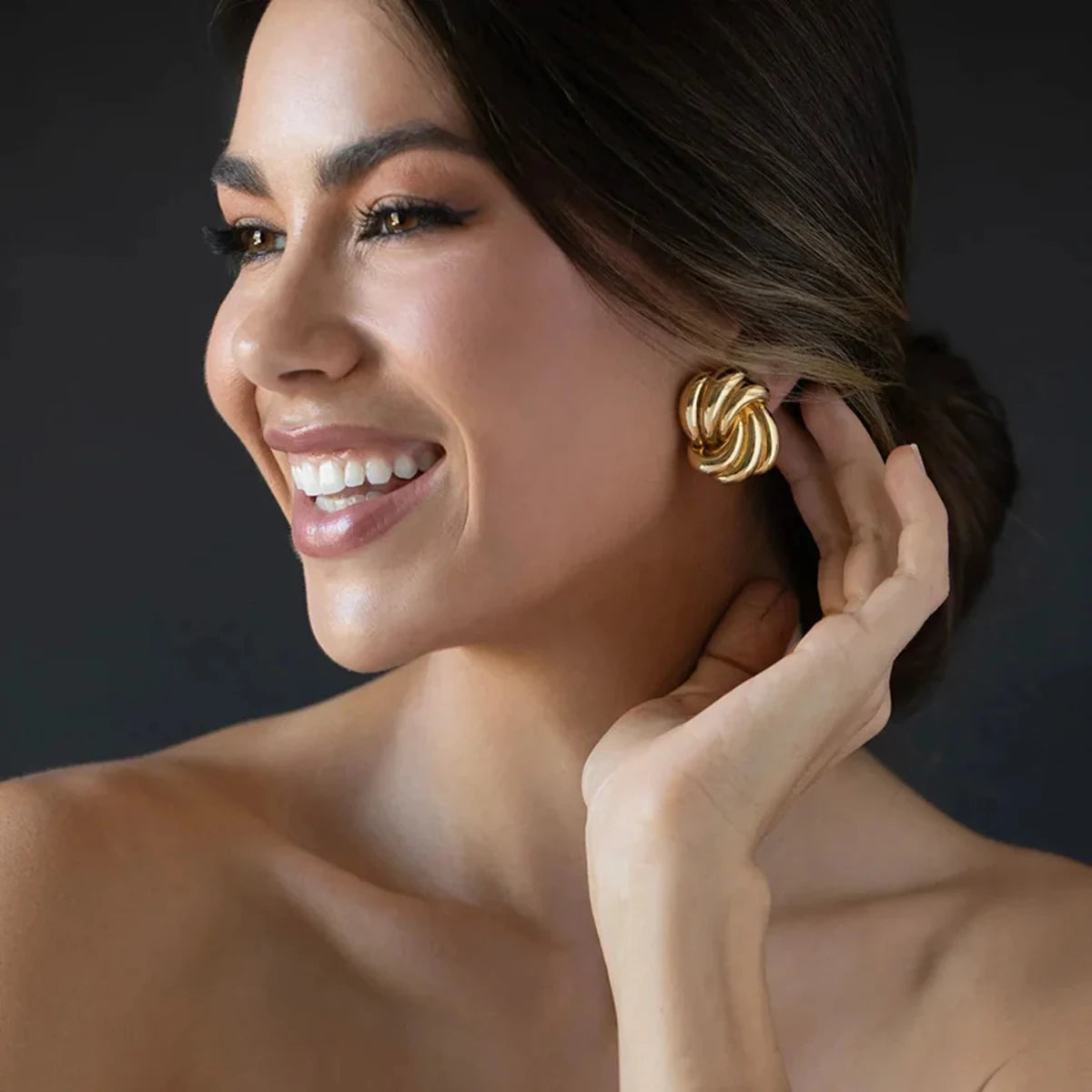 Golden Knot Earrings