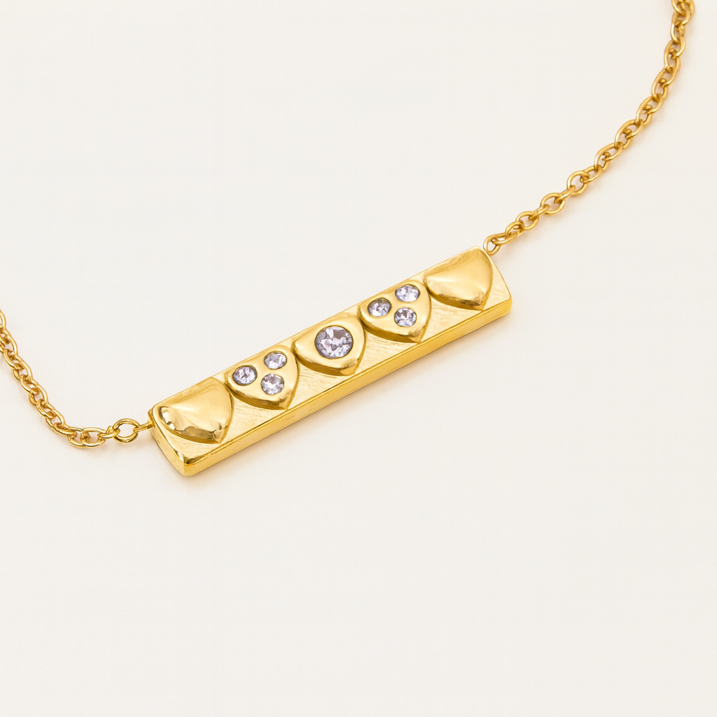 Amore Two Piece Heart Necklace Set