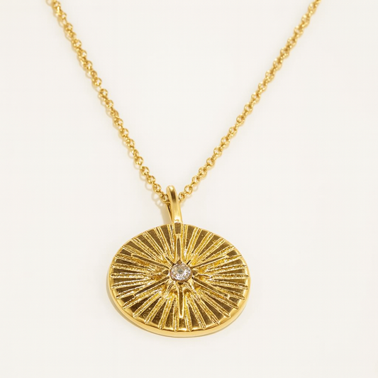 Golden Sunburst Necklace