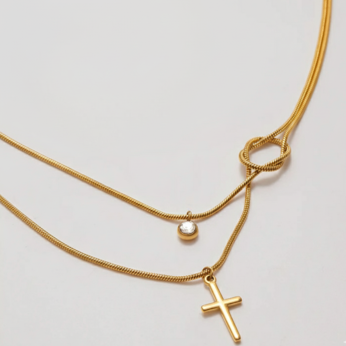 Knot Cross Necklace