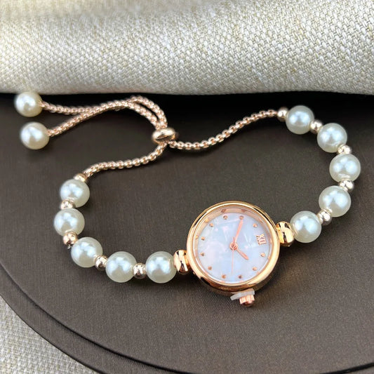 Adjustable Pearl Watch