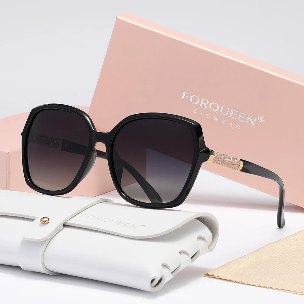 Rosé Luxe Square Frame Shades