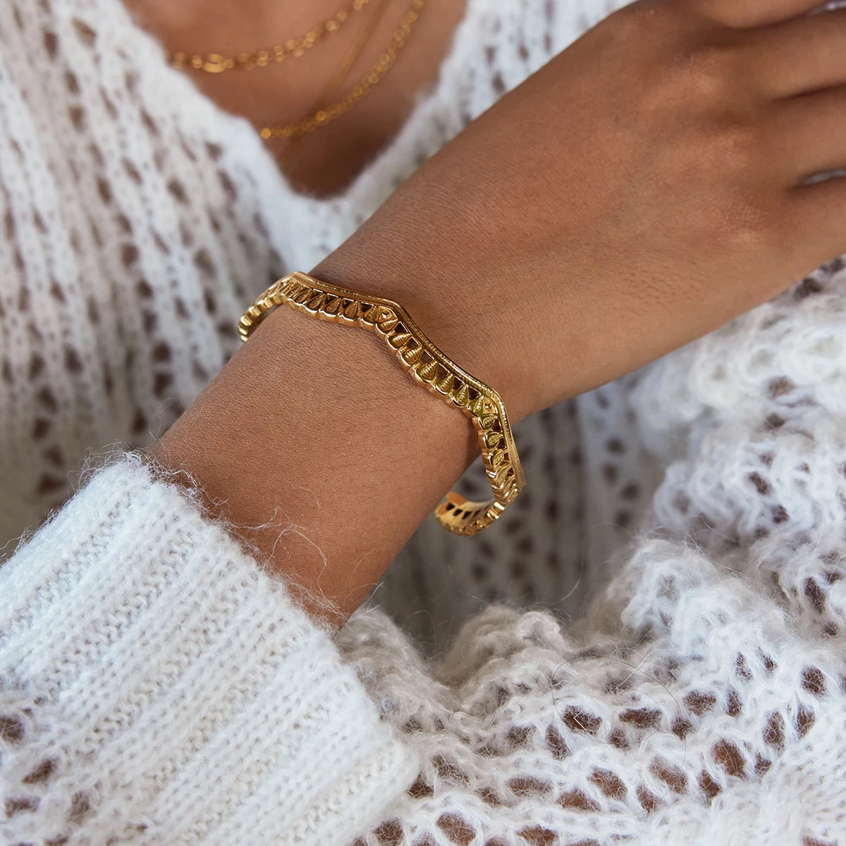 Golden Lace Bracelet
