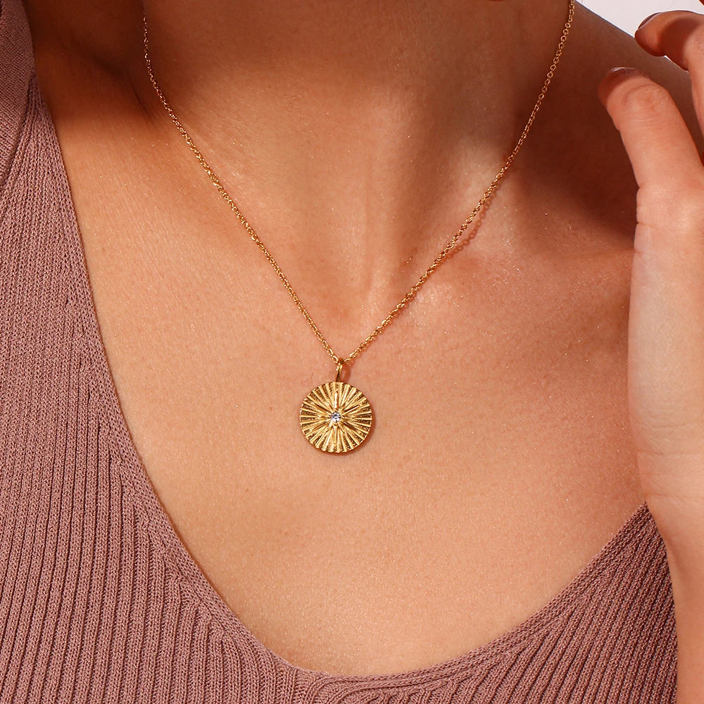 Golden Sunburst Necklace
