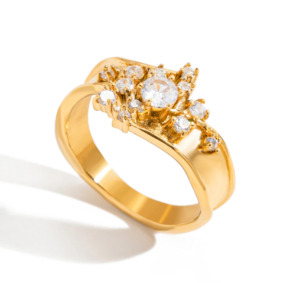 Diamond Cluster Ring