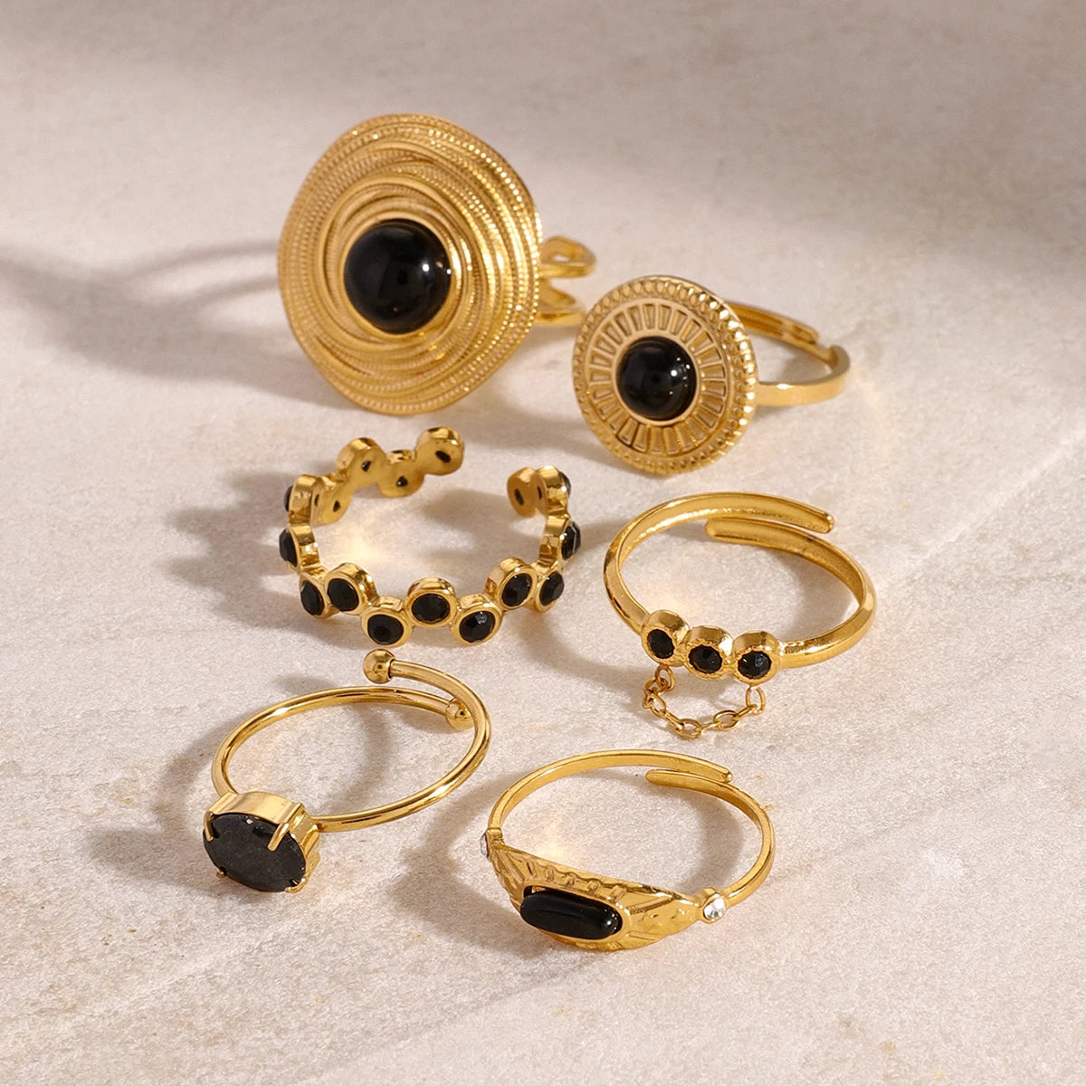Onyx Sphere Ring