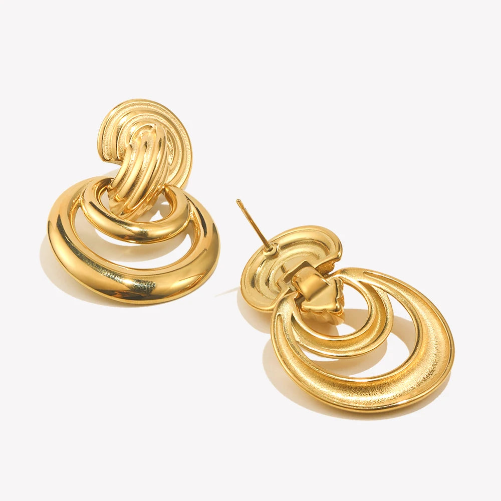 Lustre Circle Earrings