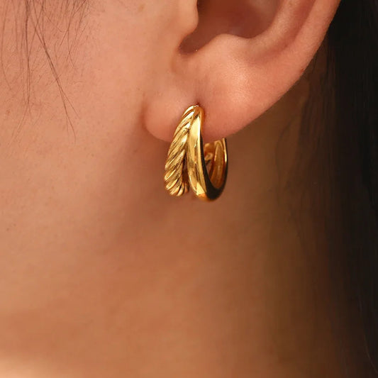 Double Twist Hoops