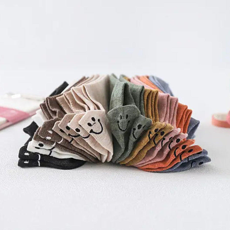 Smiley Face Women's Socks- 10 pair pack