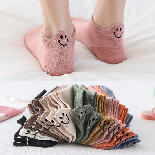 Smiley Face Women's Socks- 10 pair pack