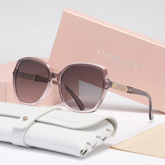 Rosé Luxe Square Frame Shades