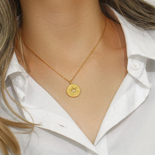Golden Sunburst Necklace