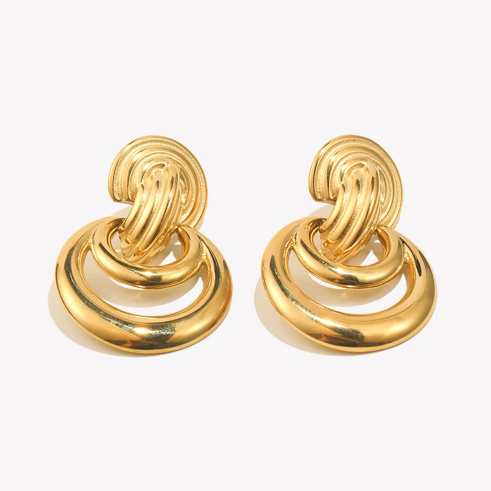 Lustre Circle Earrings