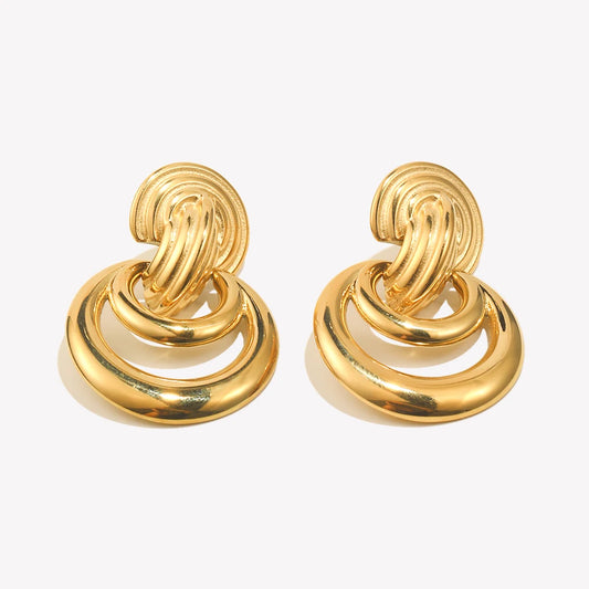 Lustre Circle Earrings