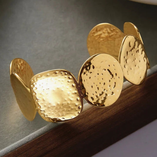 Golden Disc Bracelet