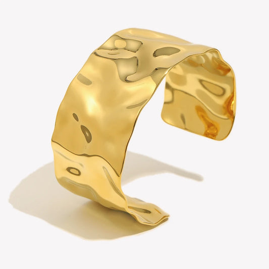 Textured Gold Cuff