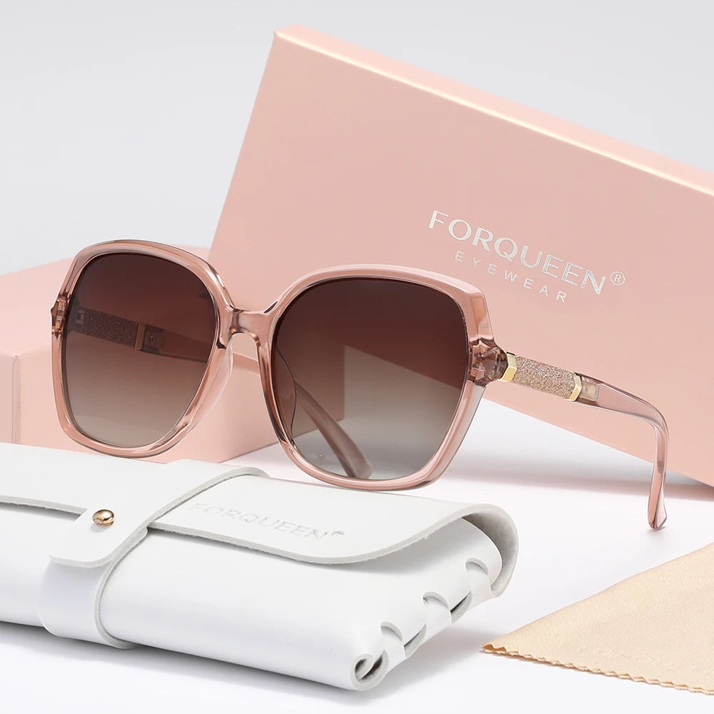 Rosé Luxe Square Frame Shades