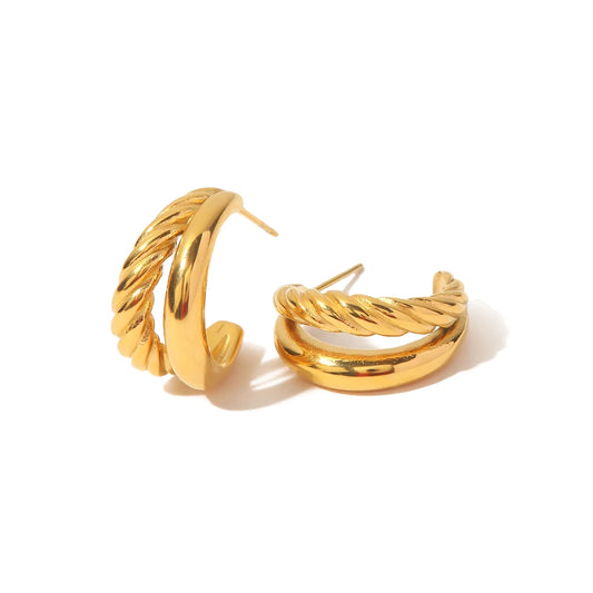 Double Twist Hoops