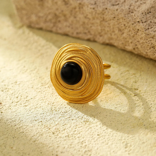 Onyx Sphere Ring