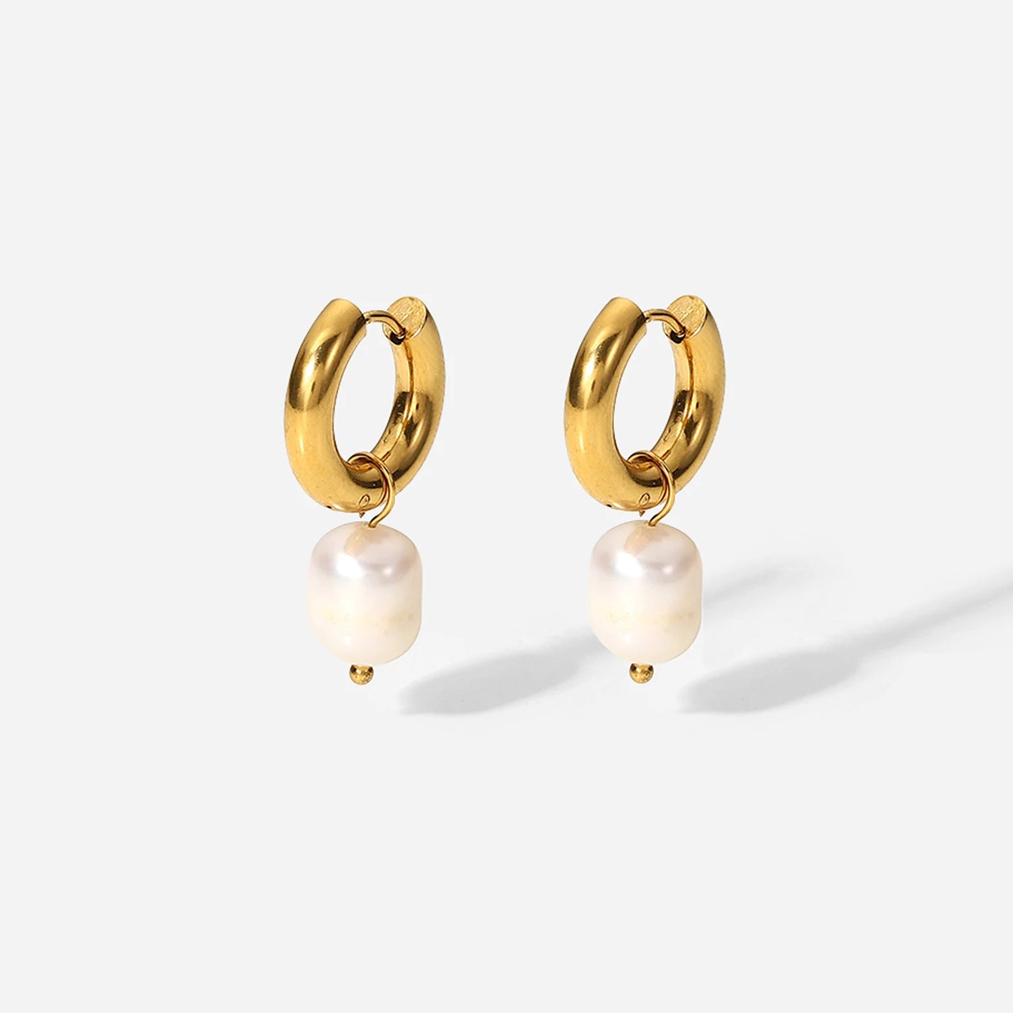 Freshwater Pearl Hoops